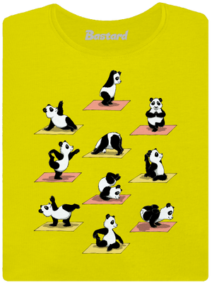 Pandí jóga dámské tričko premium Lemon