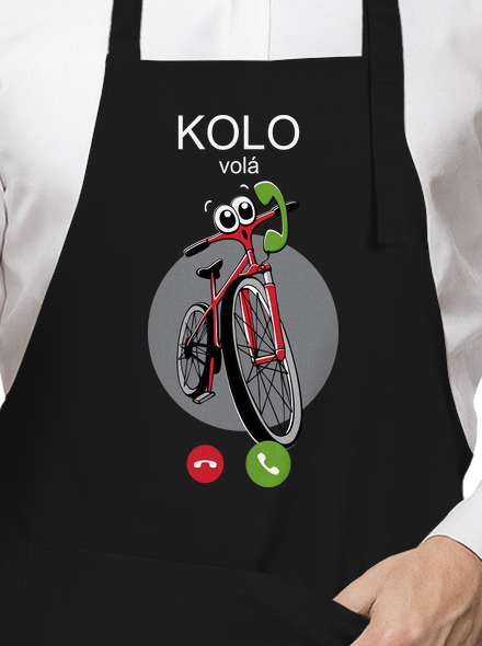 Kolo volá zástěra Black
