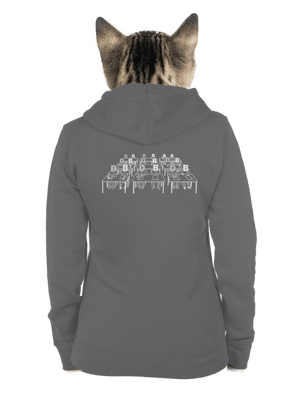 Cimrman: Debil, blbeček dámská mikina na zip Steel Gray