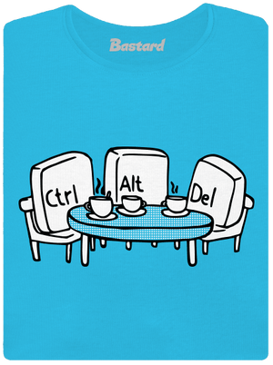 Nerozluční kamarádi dámské tričko s lemem Blue Atol