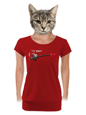 dámské tričko s lemem