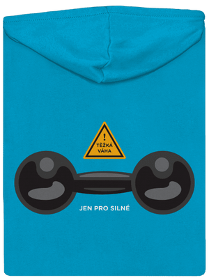 Těžká váha dámská mikina na zip Blue Atol