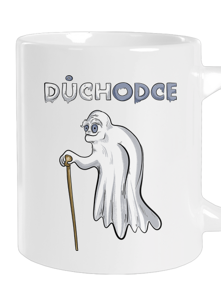 Duch důchodce velký hrnek White