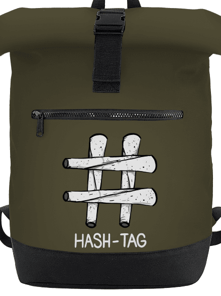 Hash tag batoh Military Green