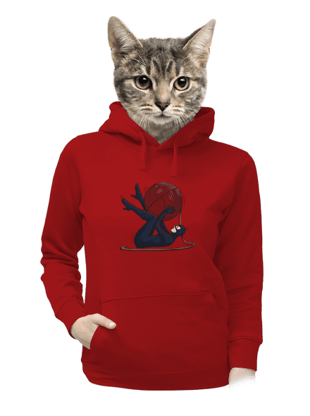Catwoman dámská mikina klokanka Red Mal