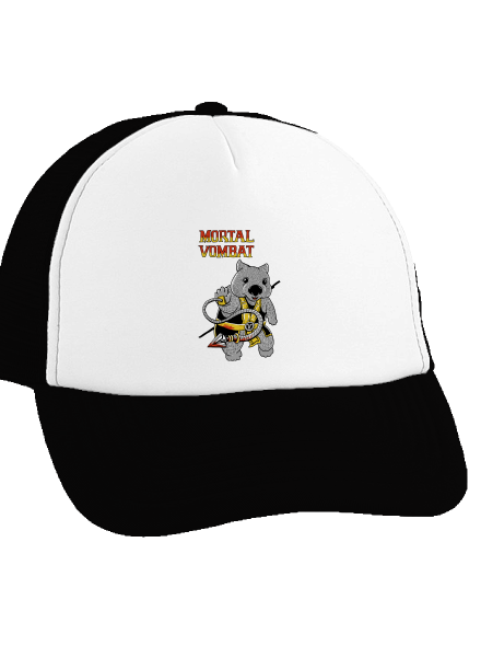 Mortal Vombat kšiltovka truckerka Black cap