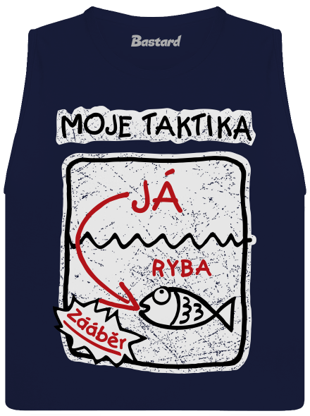 Rybářská taktika dámské tílko volné Navy