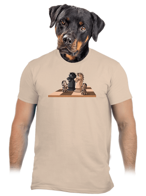 Šachová rodina pánské tričko Sand