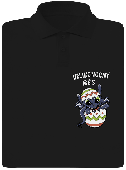Velikonoční běs pánská polokošile Black