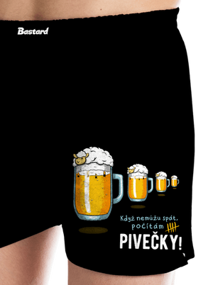 Pivečka pánské trenky Black