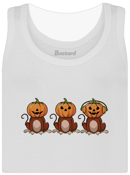 Halloween opičky dámské tílko klasické White