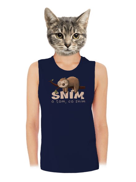 Sním o tom, co sním dámské tílko volné Navy