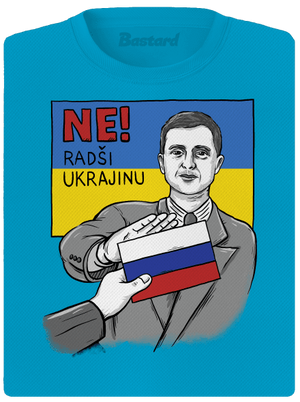 Ne! Radši Ukrajinu dámské sportovní tričko Blue Atol