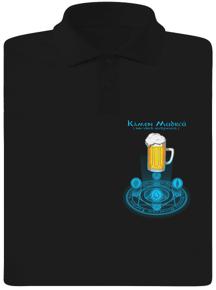Kámen Mudrců pánská polokošile Black