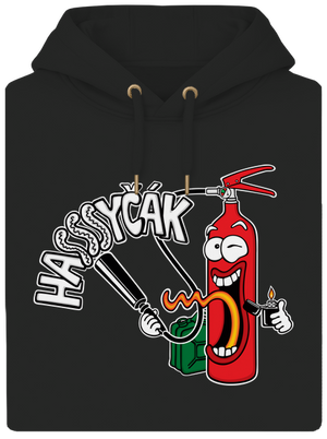 Hasyčák unisex mikina premium Dark Black