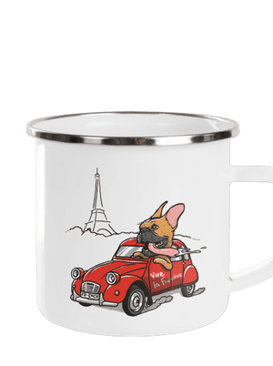 Francouzský buldoček plecháček White