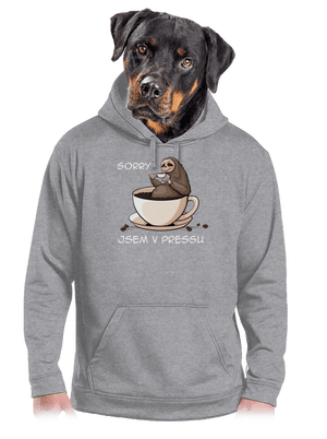 V pressu pánská mikina klokanka Light Melange