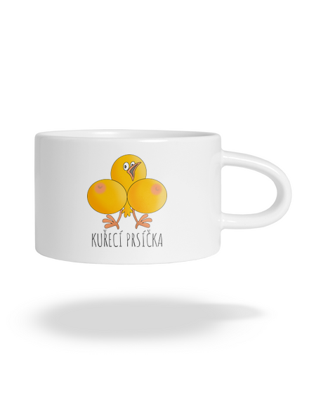 Kuřecí prsíčka hrnek makronka White
