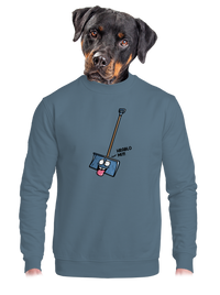 unisex mikina bez kapuce