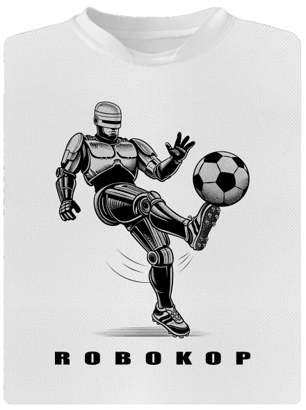Robokop dětské sportovní tričko White