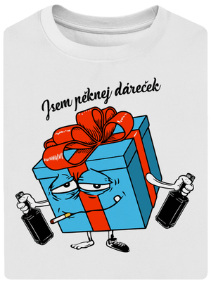 Dáreček unisex tričko oversized White