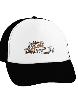 Latte kšiltovka truckerka Black cap