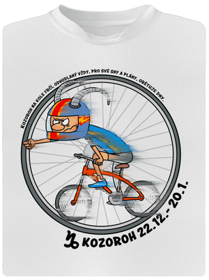 Cyklistický horoskop: Kozoroh dětské sportovní tričko White