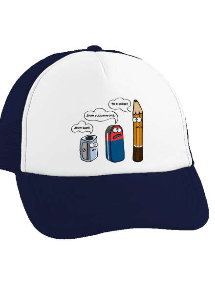 To si pište kšiltovka truckerka French Navy cap