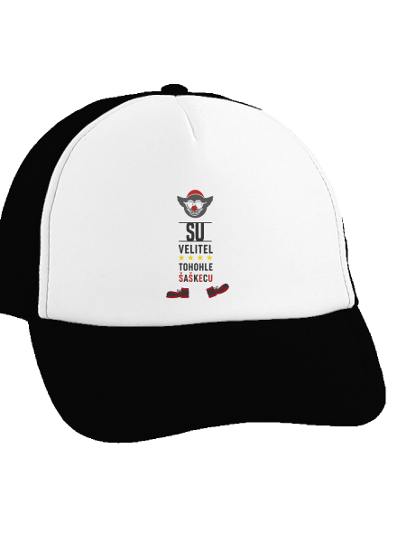 Velitel šaškecu kšiltovka truckerka Black cap