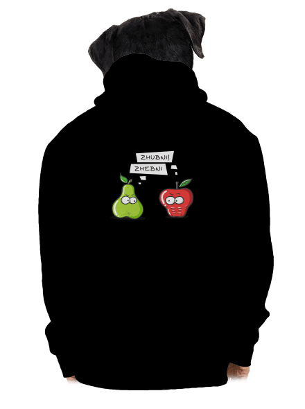 Zhubni! pánská mikina na zip Black