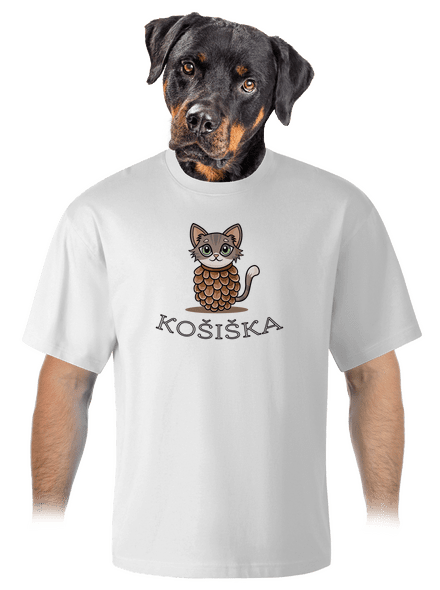 Košiška unisex tričko oversized White