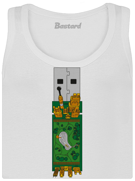 USB city dámské tílko klasické White