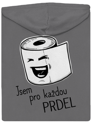 Prdel dámská mikina na zip Steel Gray