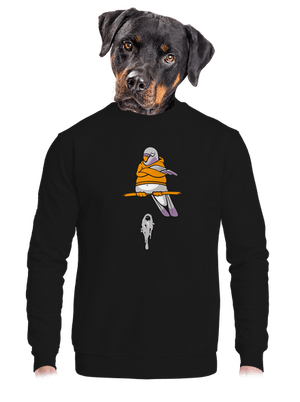 unisex mikina bez kapuce