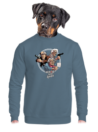 unisex mikina bez kapuce