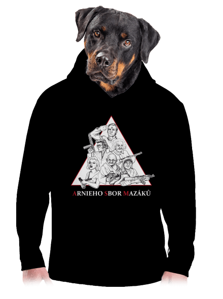 Arnieho sbor mazáků  pánská mikina klokanka Black