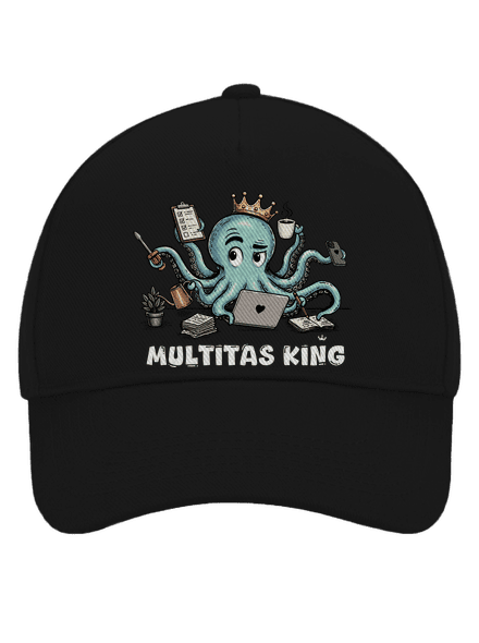 Multitas king kšiltovka baseballka Black