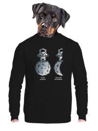 unisex mikina bez kapuce