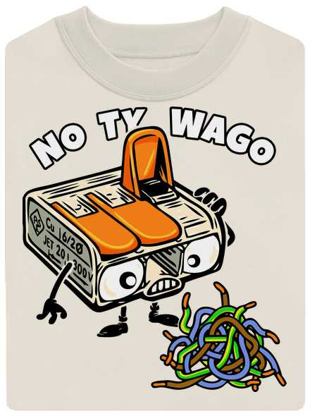 Wago svorka unisex mikina bez kapuce Off White