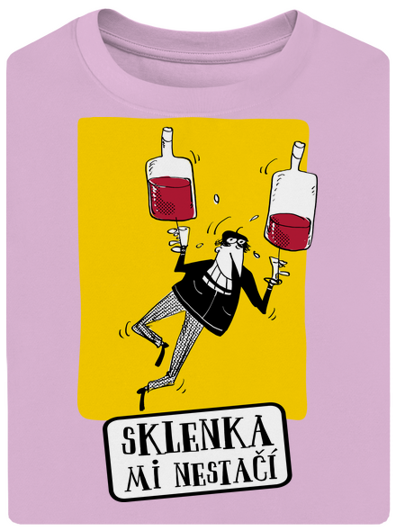Sklenka mi nestačí unisex tričko oversized Orchid