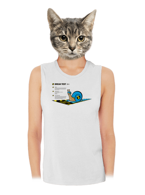 Snail test dámské tílko volné White