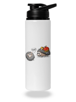 Alergický ježek lahev na vodu White