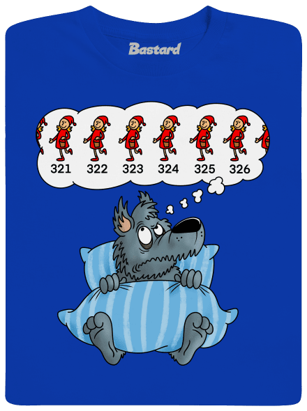 Vlčí nespavost pánské tričko Royal Blue