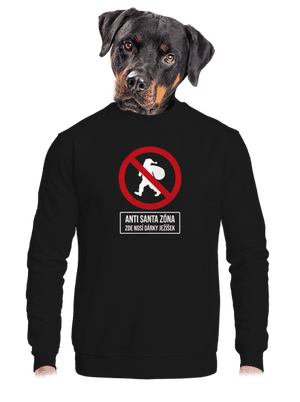 unisex mikina bez kapuce