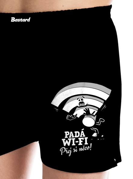Padá wi-fi pánské trenky Black