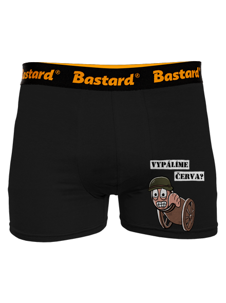 Vypálíme červa? boxerky Black