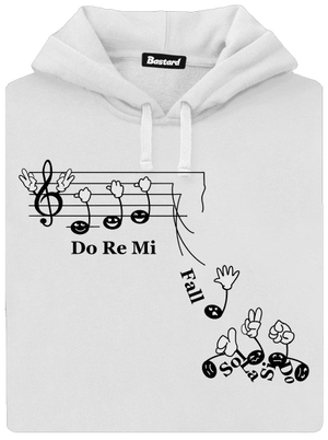 Do re mi fall dámská mikina klokanka White