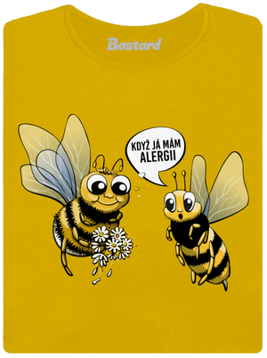 Alergická včelka dámské tričko Yellow