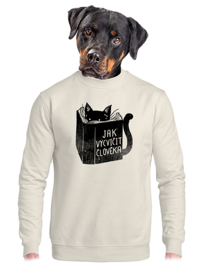 Povinná četba unisex mikina bez kapuce Off White