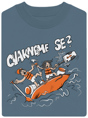 Cvakneme se unisex mikina bez kapuce Nordic Blue